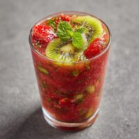 Aardbeien Kiwi Munt Smoothie