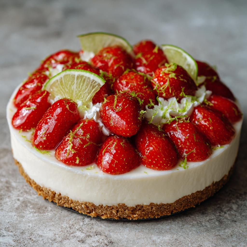 Aardbeien & Limoen Taart - detail 1