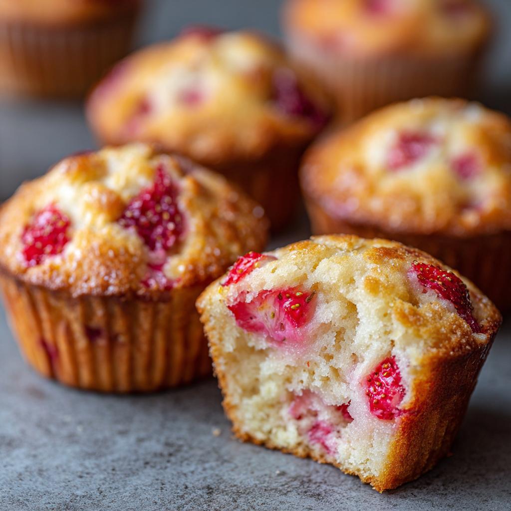 Aardbeien en Vanille Muffins - detail 1