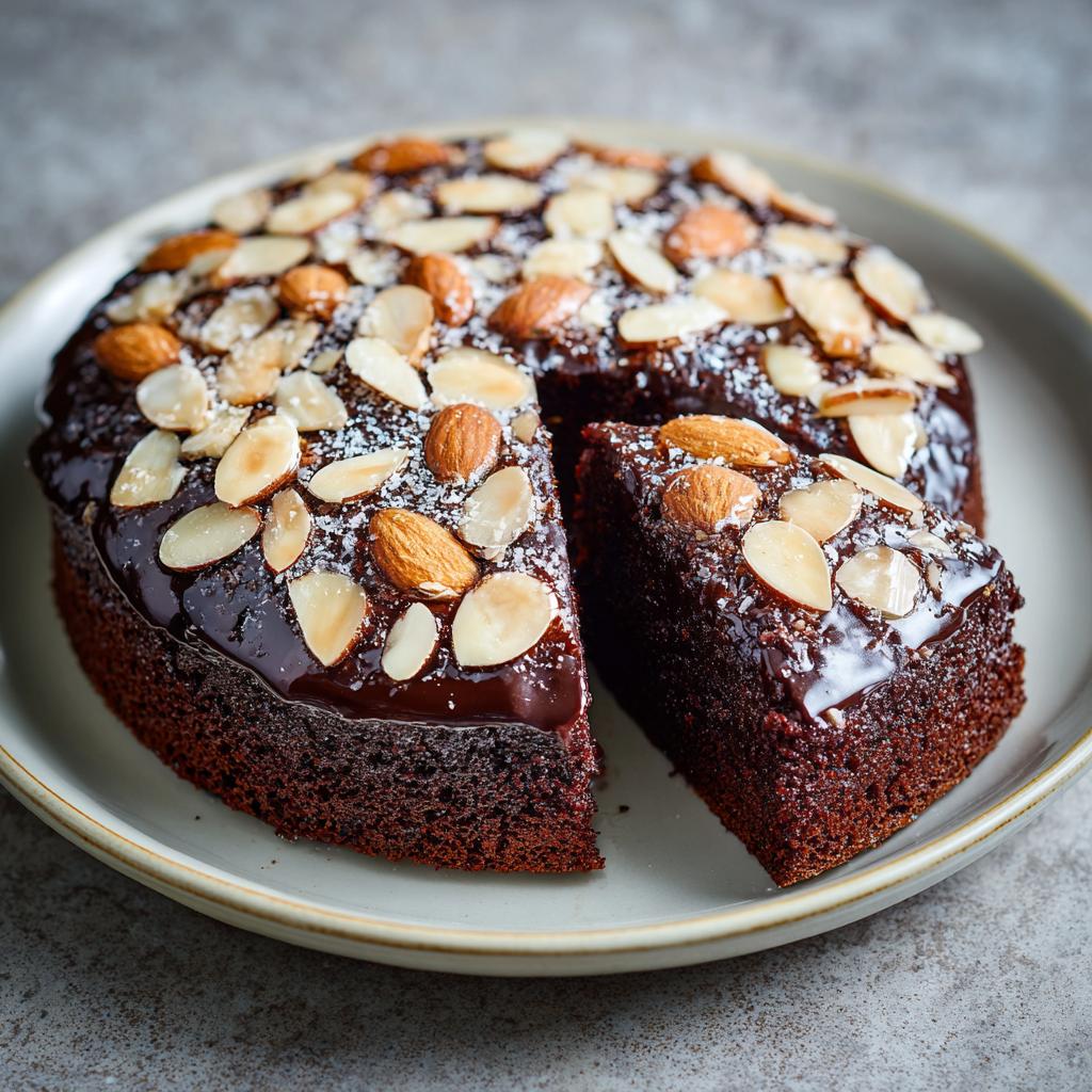 Amandel-Chocolade Taart - detail 1