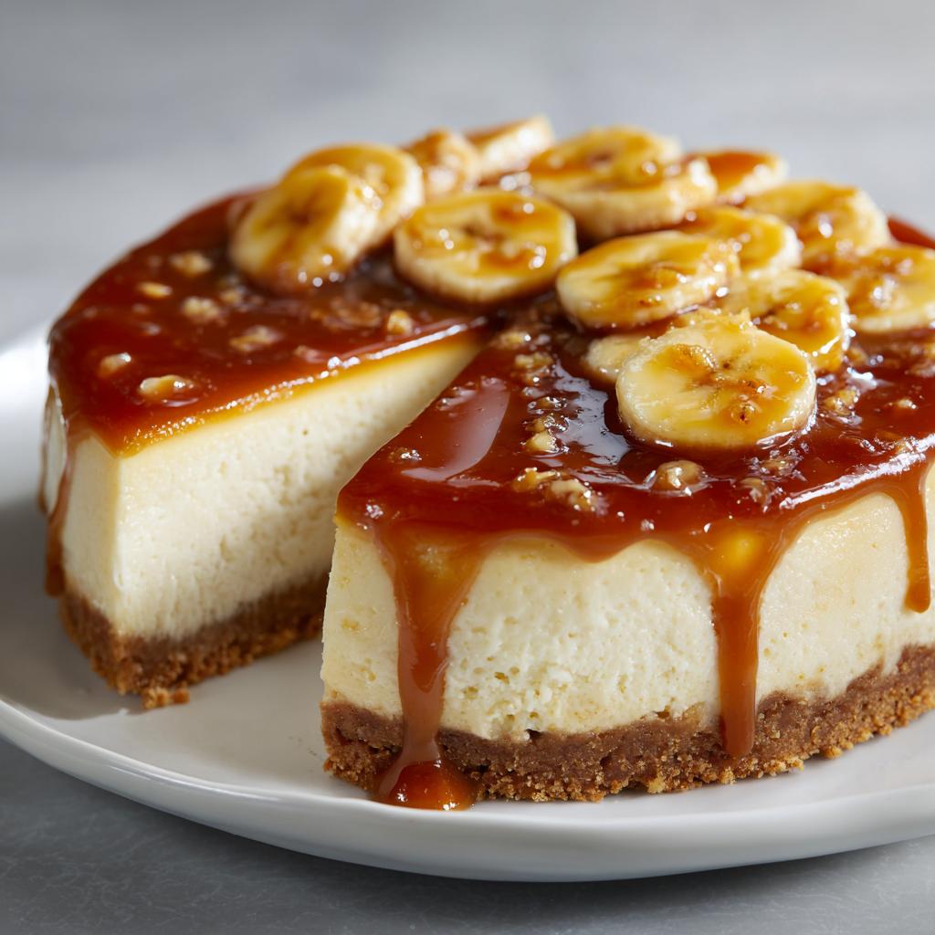 Bananen Caramel Cheesecake - detail 1