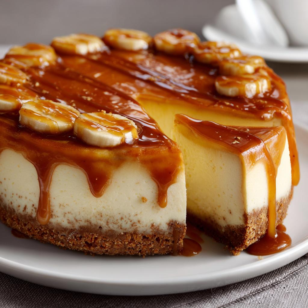 Bananen Caramel Cheesecake