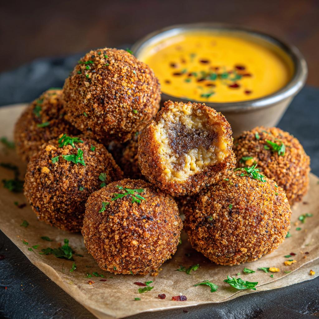 Bitterballen met Pittige Curry Dip - detail 1