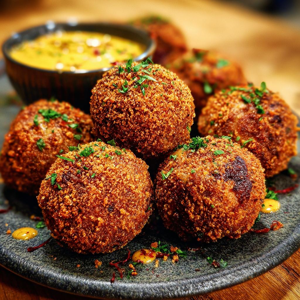 Bitterballen met Pittige Curry Dip