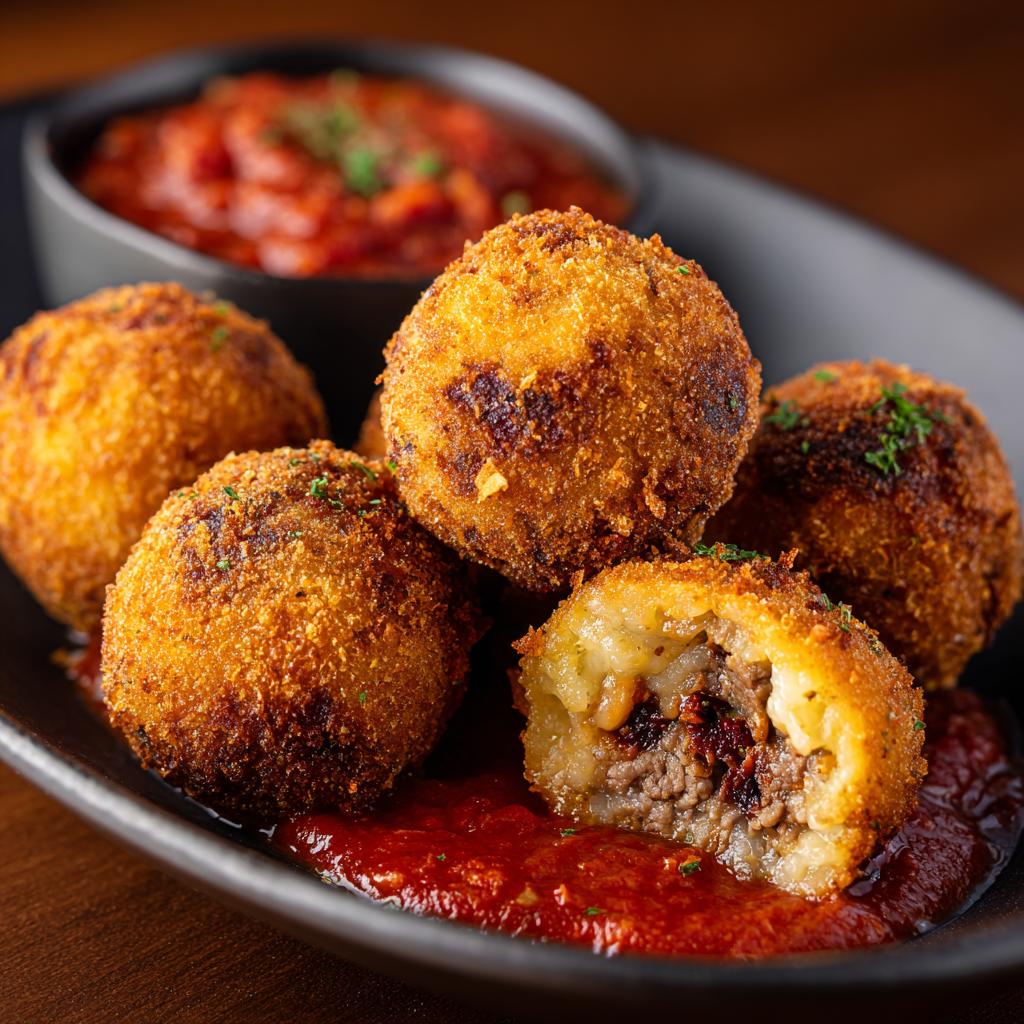 Bitterballen met Pittige Tomatensaus - detail 1