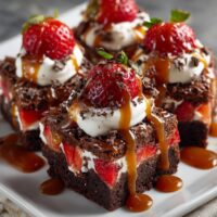 Brownies met Aardbeien en Karamel: een onweerstaanbare traktatie!