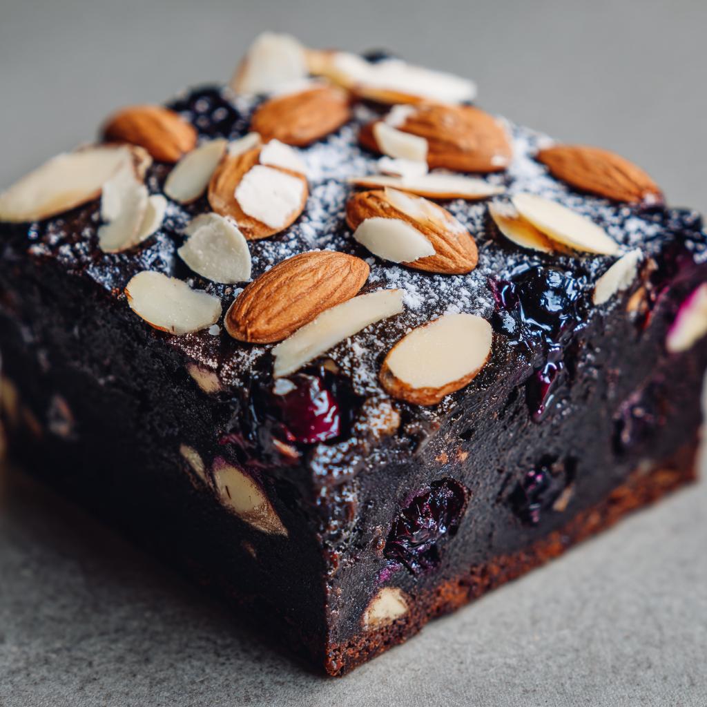 Brownies met Blauwe Bessen en Amandelen - detail 1