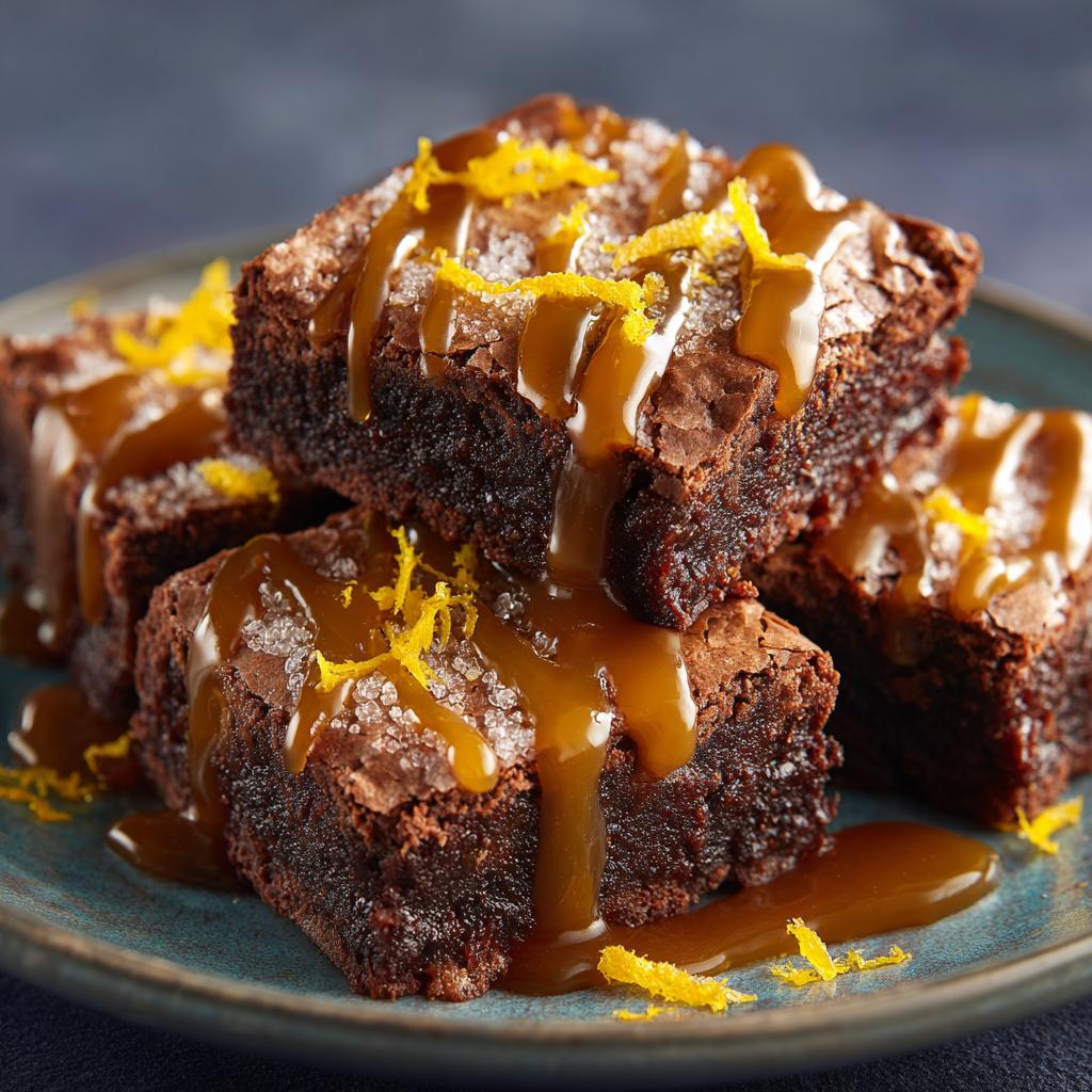 Brownies met Caramel en Sinaasappel - detail 1