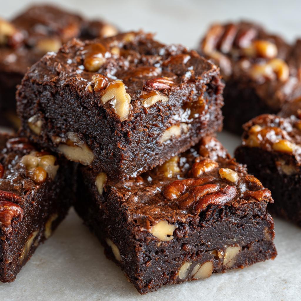 Brownies met Gekarameliseerde Noten en Koffie - detail 1