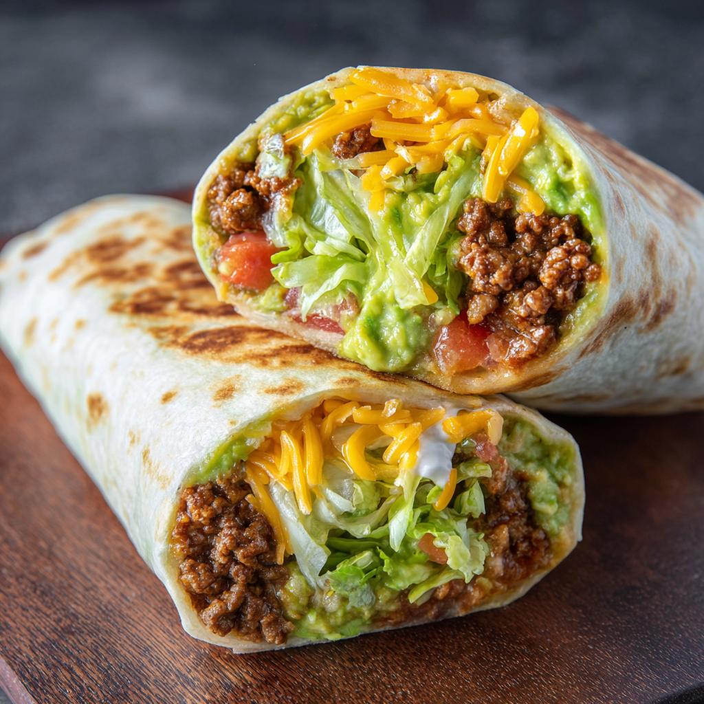 Burrito met Gehakt, Avocado en Taco Saus: Probeer het nu! - detail 1