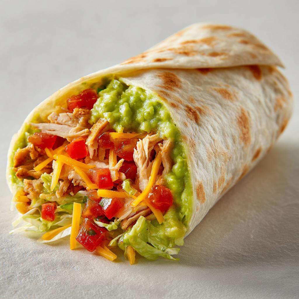 Burrito met Kip, Guacamole en Tomatensalsa: Ontdek het Nu! - detail 1