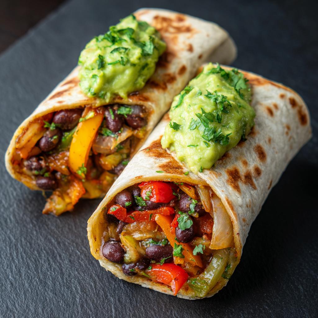 Burrito met Paprika, Uien en Guacamole: Probeer het nu!