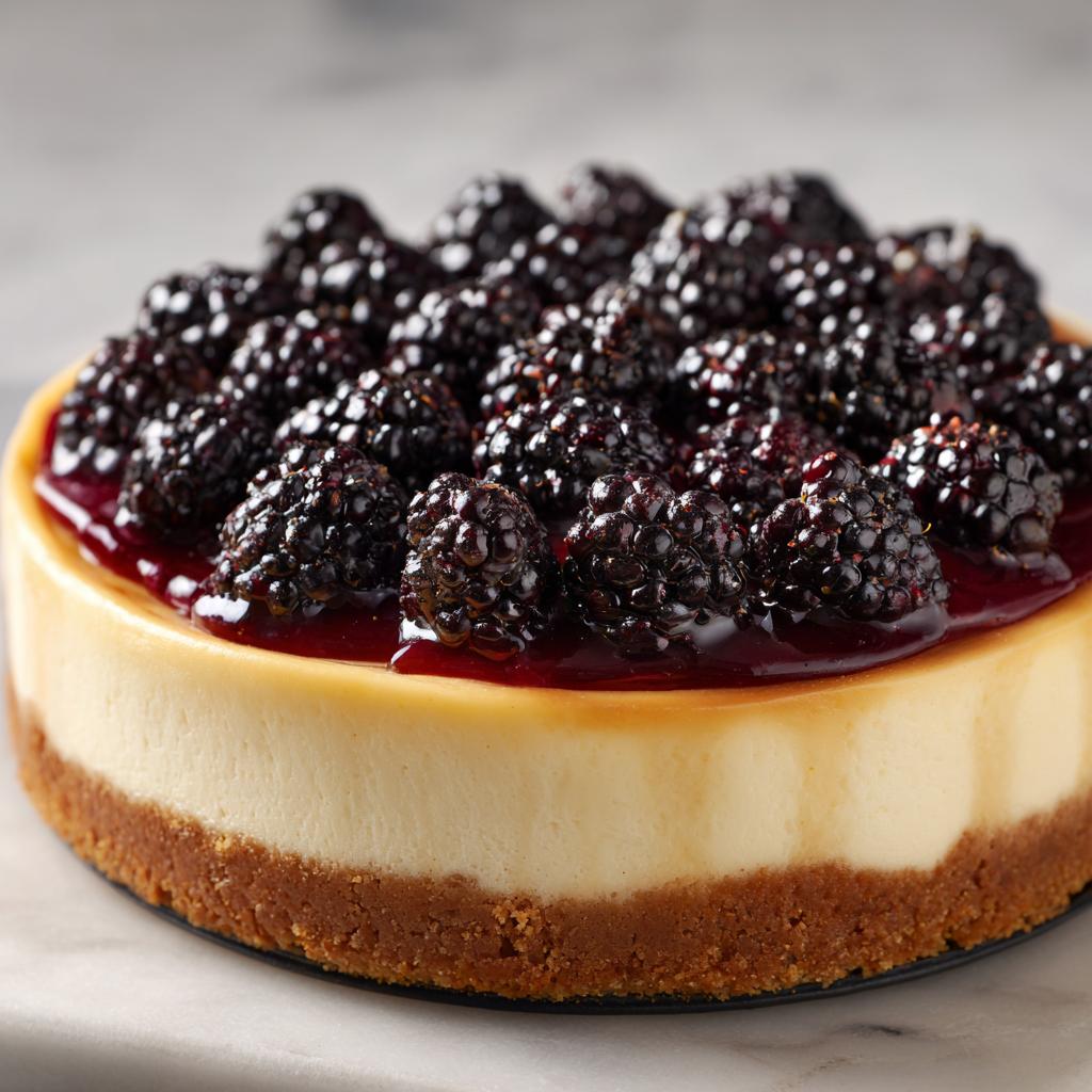 Cheesecake met Zwarte Bessen en Mascarpone: Een Hemelse Traktatie! - detail 1