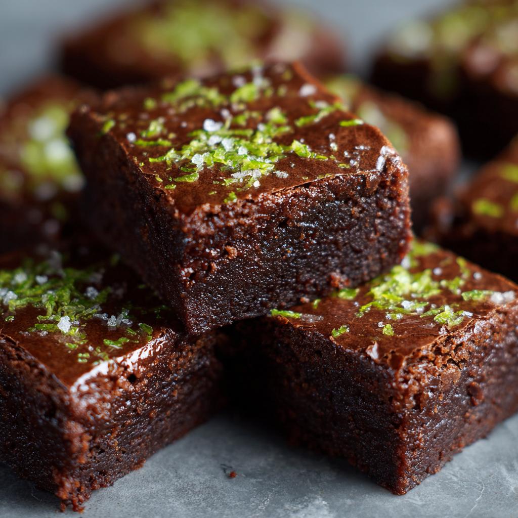 Chocolade-limoen brownies - detail 1