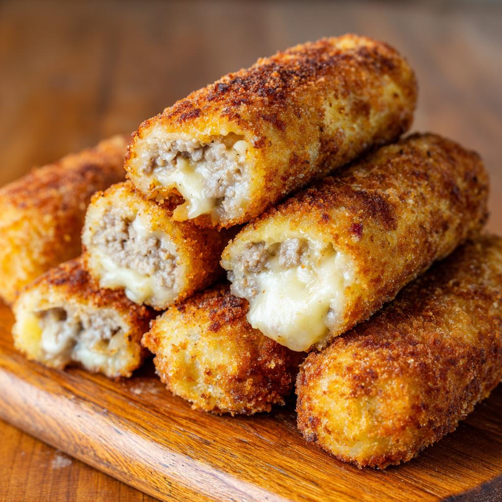 Croquettes met Aardappel en Gehakt - detail 1