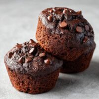 Dubbele Chocolade Zuurdesem Muffins