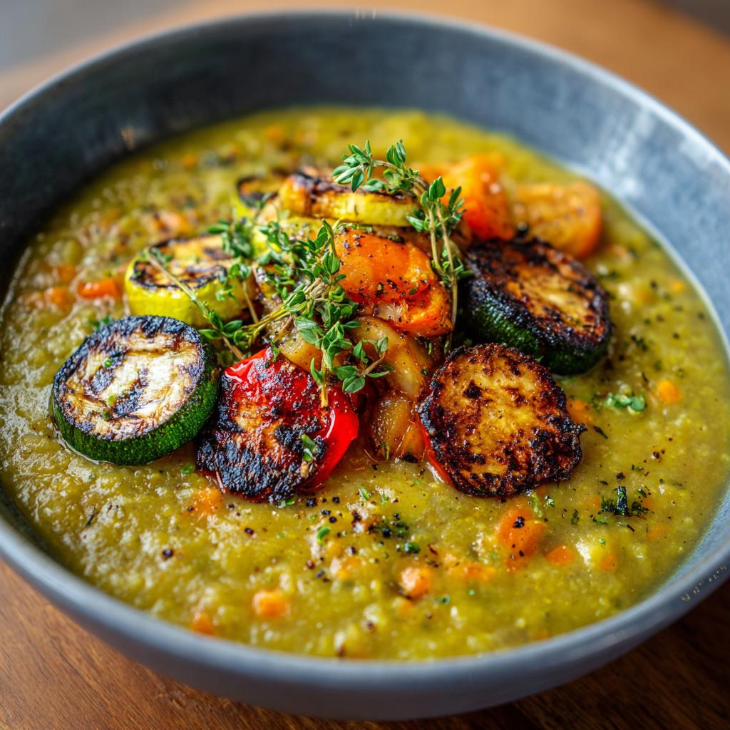 Erwtensoep met Gegrilde Groenten - detail 1