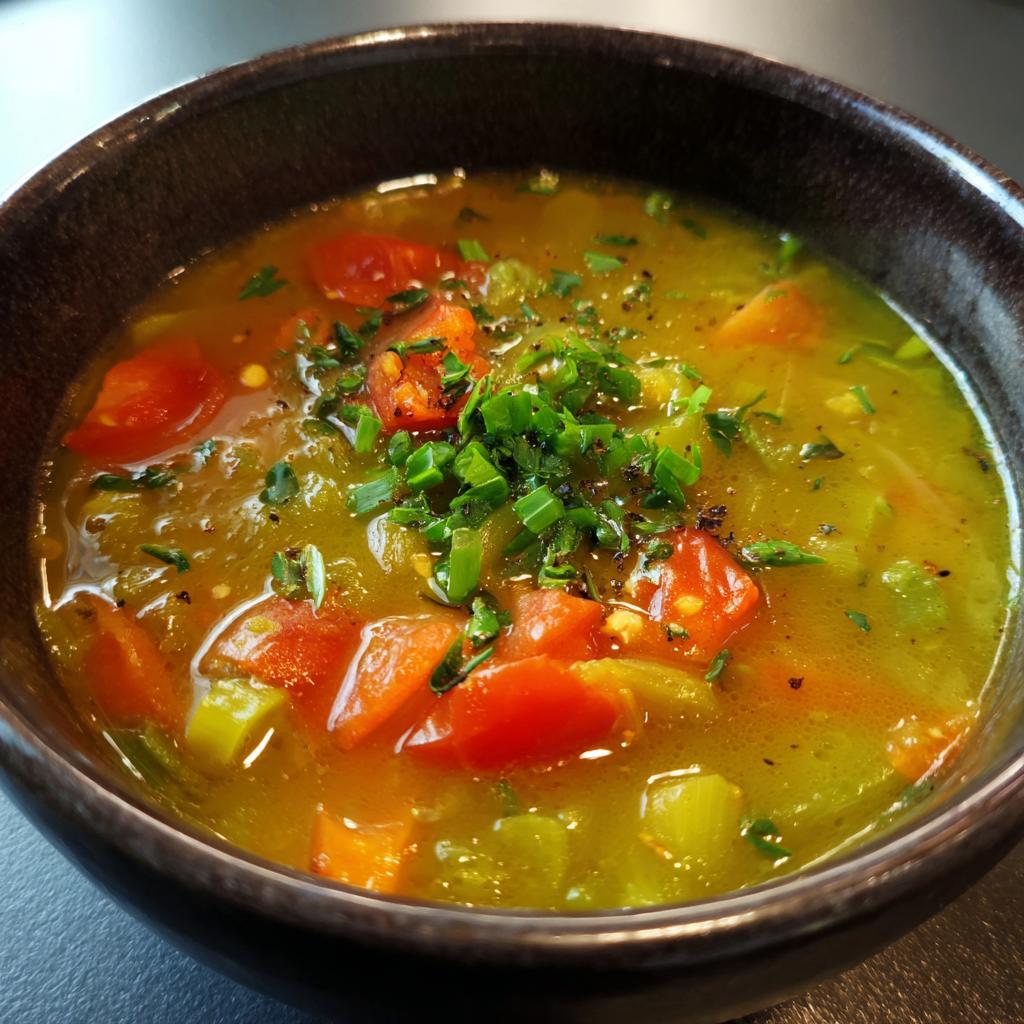 Erwtensoep met tomaten en selderij - detail 1