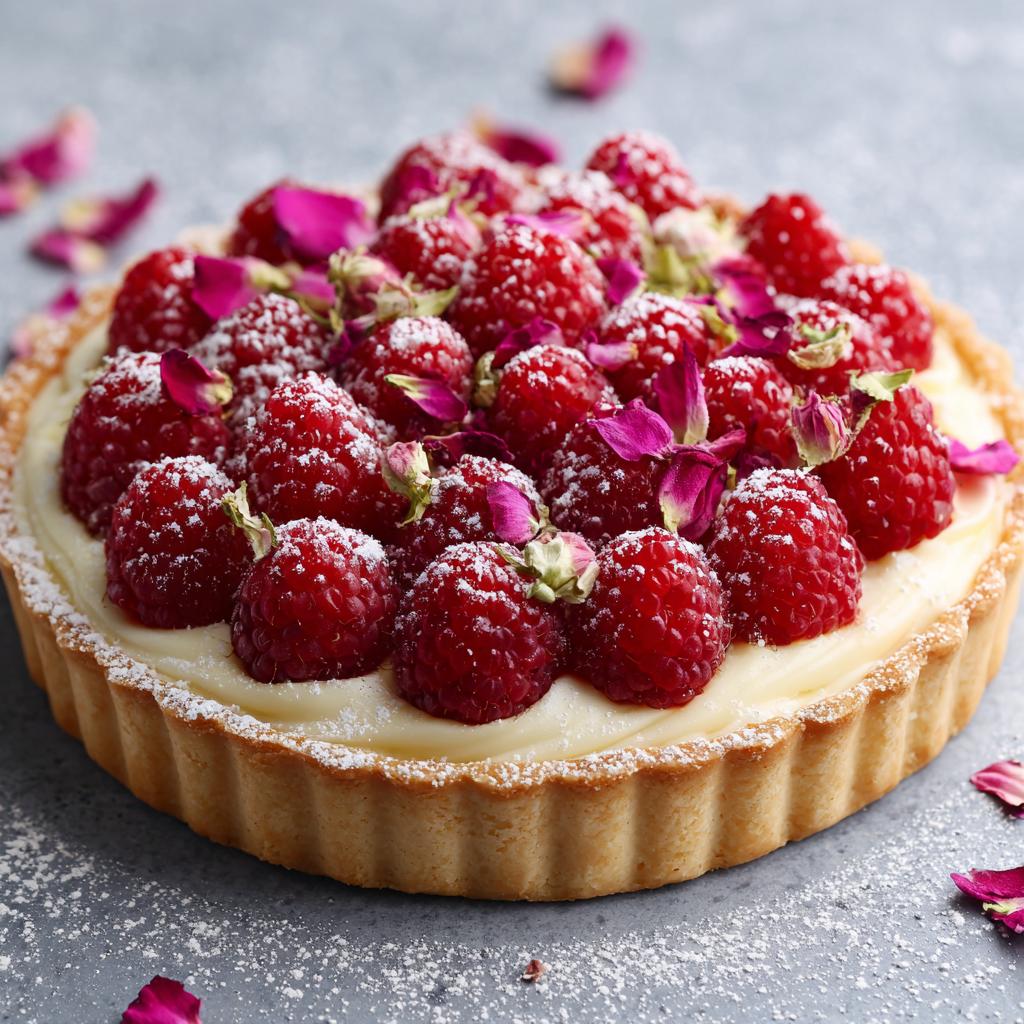 Frambozen-Rozen Taart - detail 1