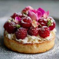 Frambozen-Rozen Taart