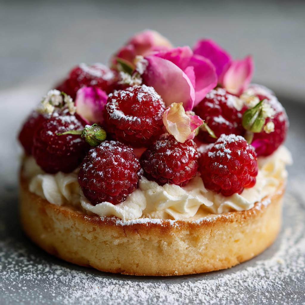 Frambozen-Rozen Taart