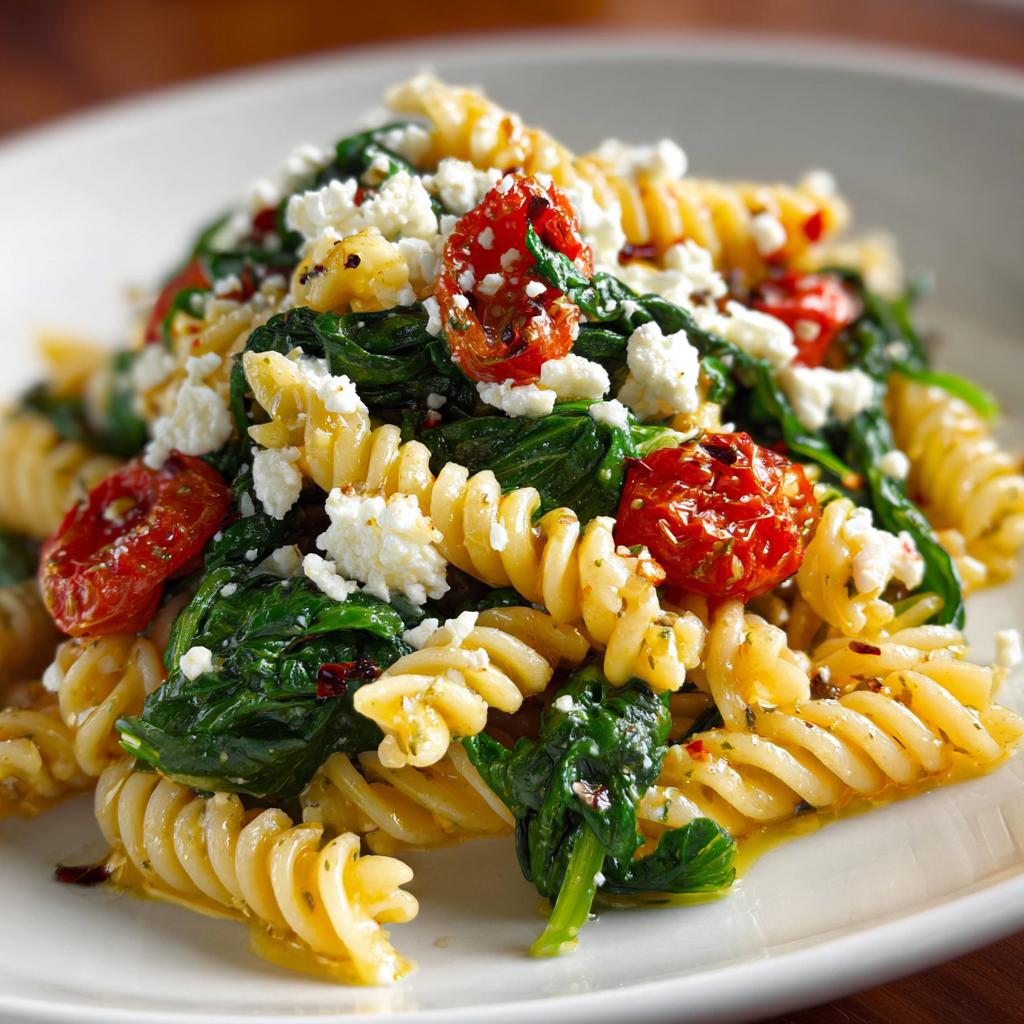 Fusilli met Spinazie, Geitenkaas en Tomaten: Probeer het nu! - detail 1