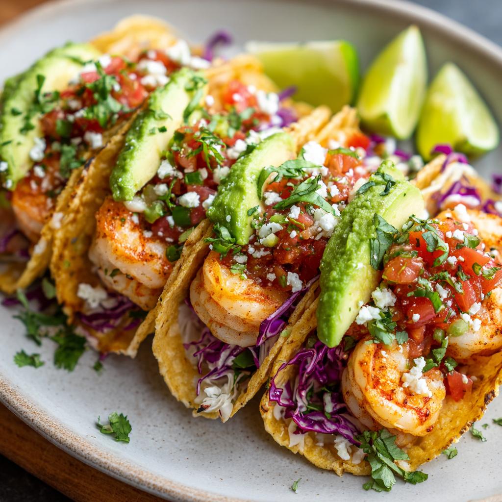 Garnalen Tacos met Avocado, Koriander en Salsa - detail 1