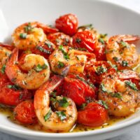 Garnalen met Geroosterde Tomaten en Basilicum: Probeer dit heerlijke recept!