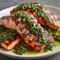 Gegrilde Zalm met Chimichurri
