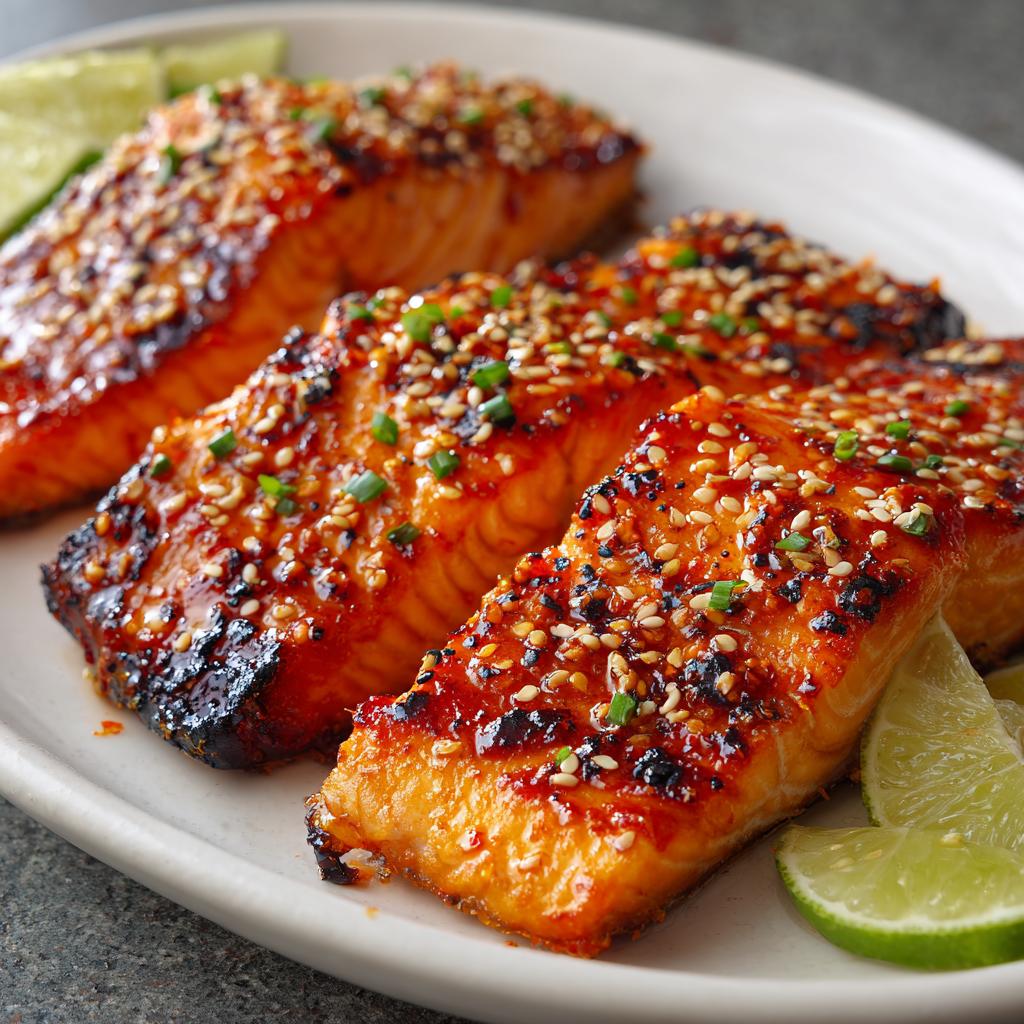 Gegrilde Zalm met Sriracha en Sesamzaadjes: Probeer het nu! - detail 1