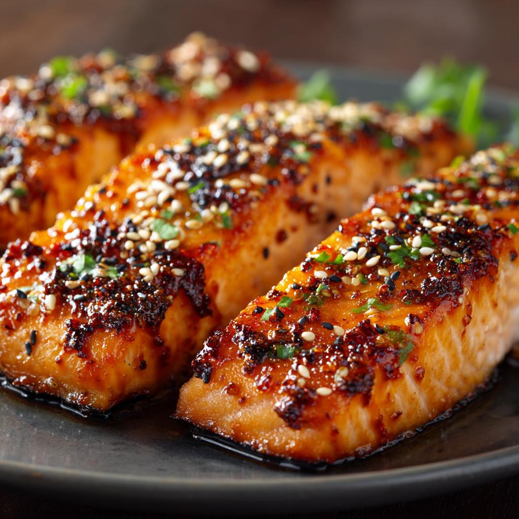 Gegrilde Zalm met Sriracha en Sesamzaadjes: Probeer het nu!