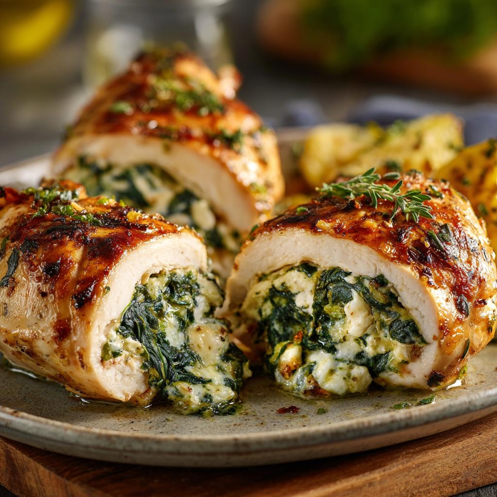 Gevulde Kip met Spinazie en Ricotta - detail 1