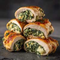 Gevulde Kip met Spinazie en Ricotta