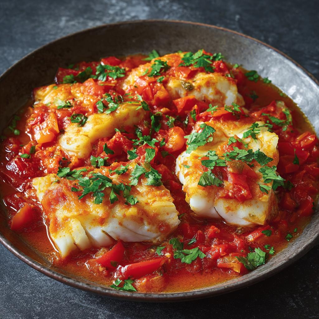 Kabeljauw in een Geroosterde Paprika-saus - detail 1