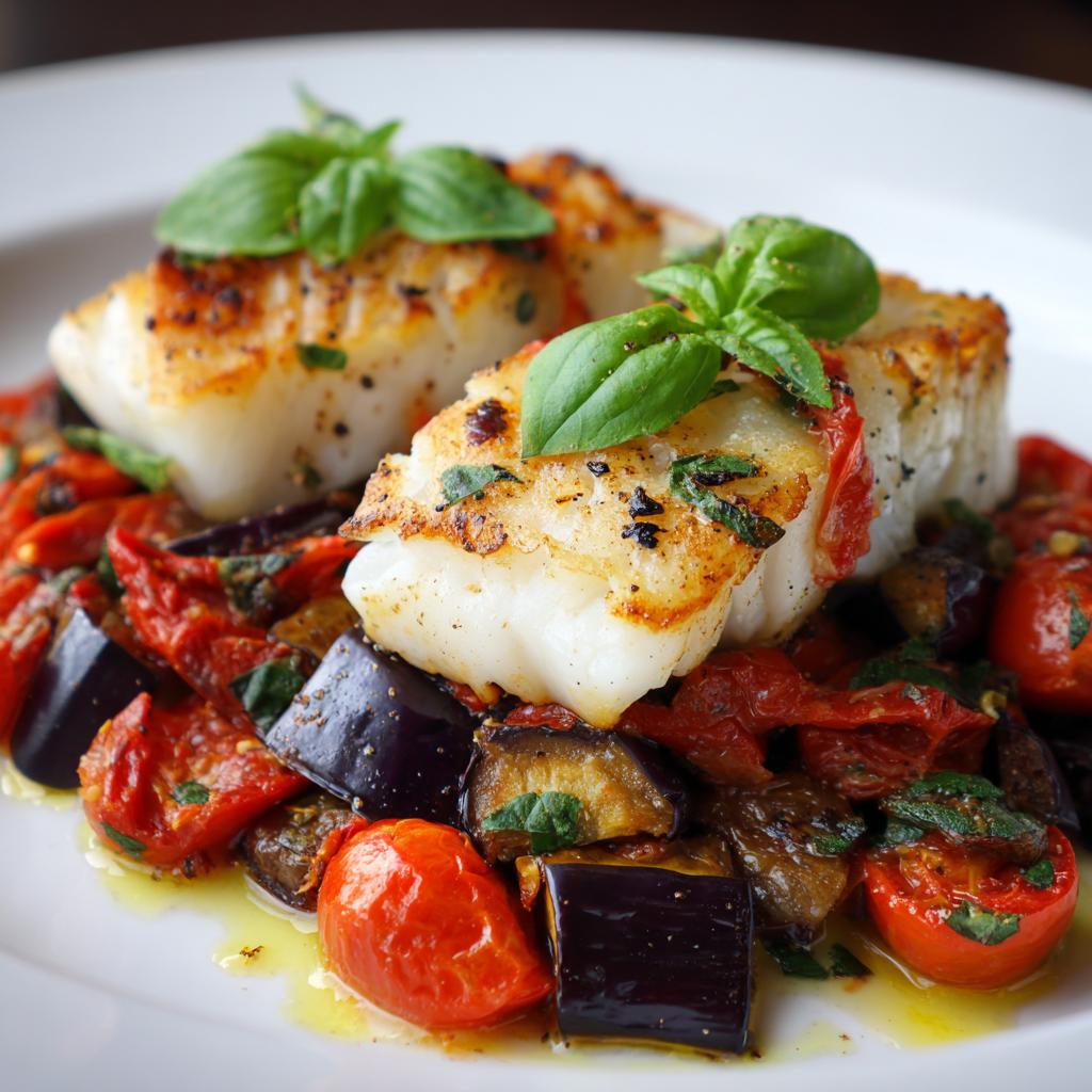 Kabeljauw met Gegrilde Aubergine en Tomaat: Probeer dit nu! - detail 1