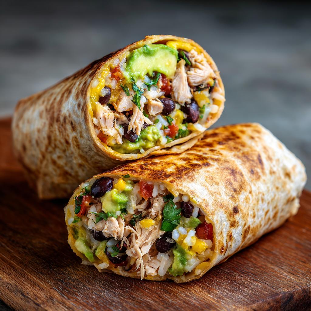 Kalkoen, Rijst en Avocado Burrito: Een Gezonde Keuze! - detail 1