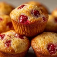 Kersen en Vanille Muffins