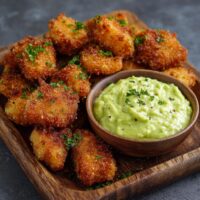 Kibbeling met Romige Avocado-Mayonaise Dip