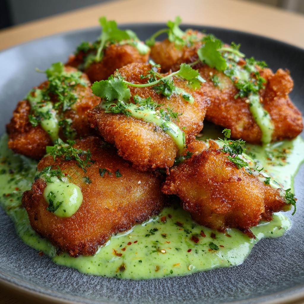 Kibbeling met een Verse Avocado-Koriander Saus: Probeer het nu! - detail 1