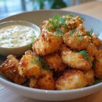 Kibbeling met een verfrissende komkommer-mayo dip