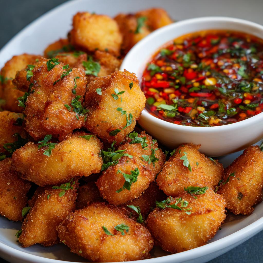 Kibbeling met pittige kruiden-chilisaus: ontdek de smaak! - detail 1