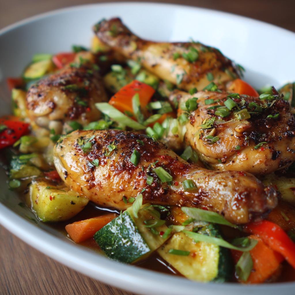 Kipdrumsticks met Geroosterde Groenten en Lente-ui: Probeer dit heerlijke recept! - detail 1