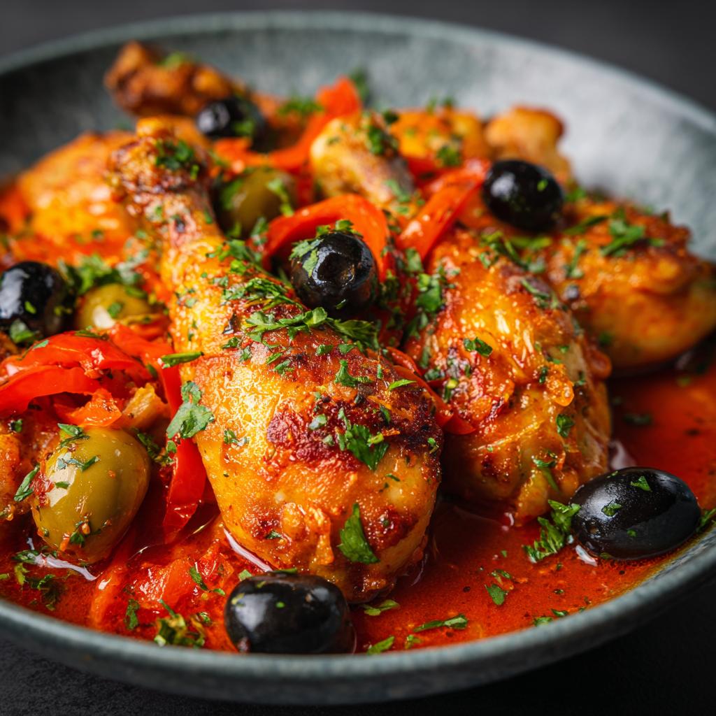 Kipdrumsticks met Paprikasaus en Olijven: Probeer dit recept!