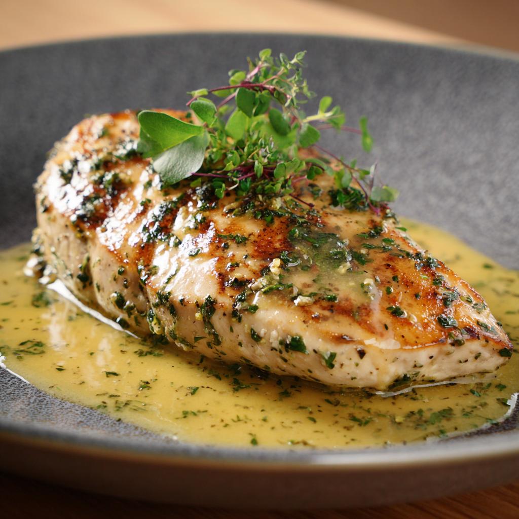 Kipfilet met Mosterd-Kruidenboter - detail 1