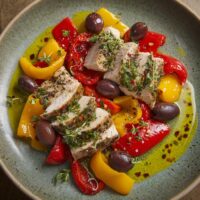 Kipfilet met Paprika en Olijven