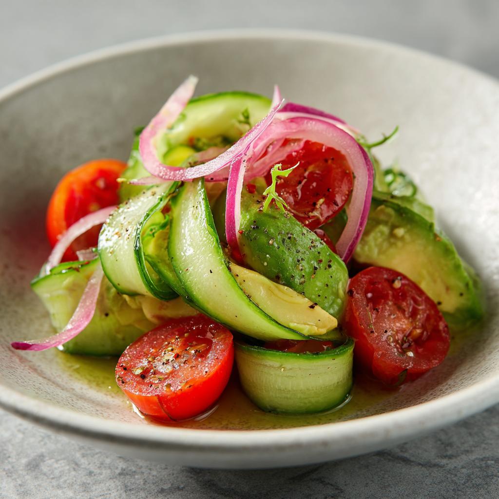 Komkommer en Avocado Salade - detail 1