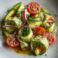 Komkommer en Avocado Salade