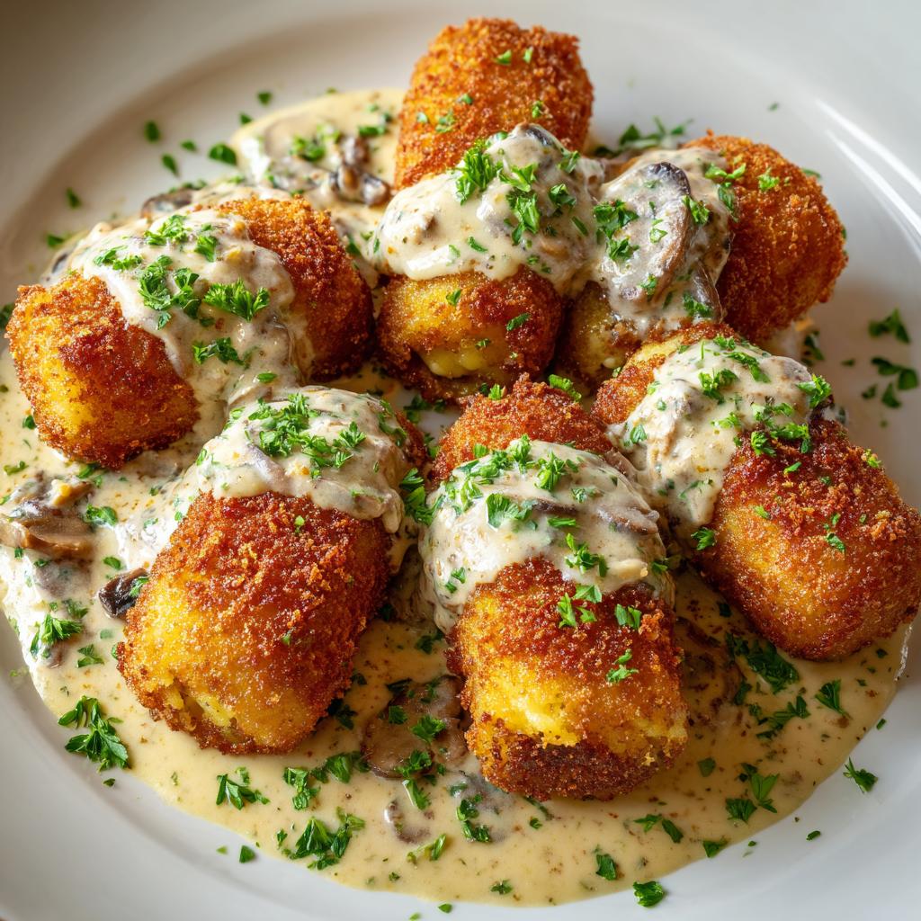 Kroketten met Romige Champignonsaus - detail 1