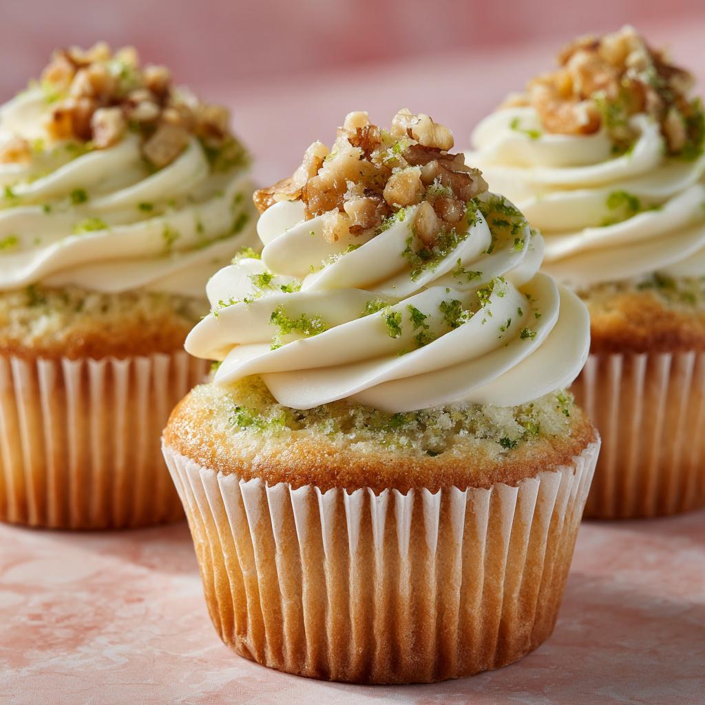 Limoen Walnoten Cupcakes