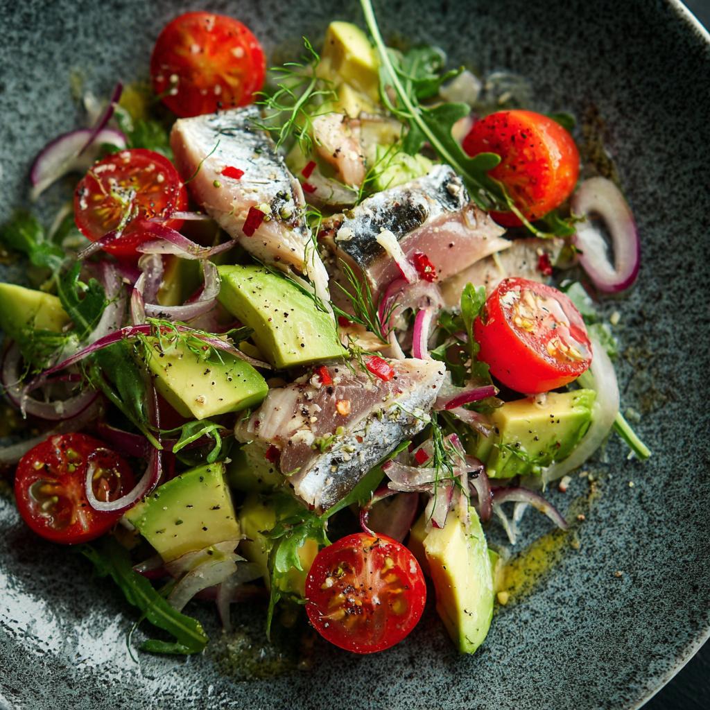 Makreel en Avocadosalade - detail 1